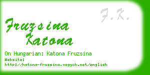 fruzsina katona business card
